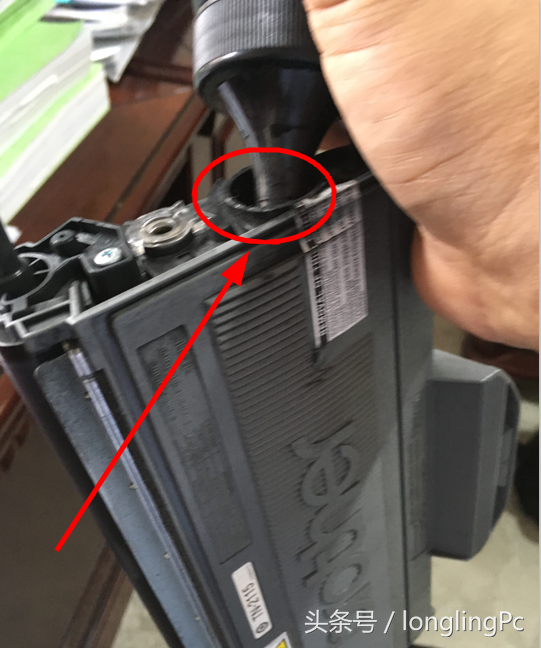 兄弟2140打印机填充碳粉及清零步骤!