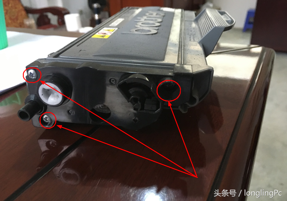 兄弟2140打印机填充碳粉及清零步骤!