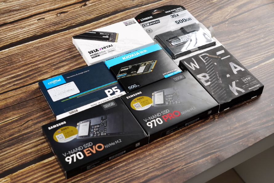 M.2固态硬盘如何选?横评7款500G PCIe 3.0产品