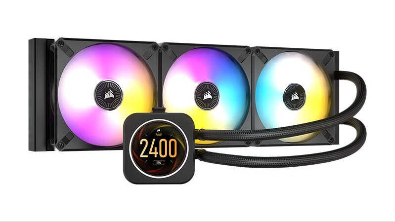 不止高效散热更有十足酷炫!美商海盗船 H150i ELITE LCD一体式水冷散热器测评