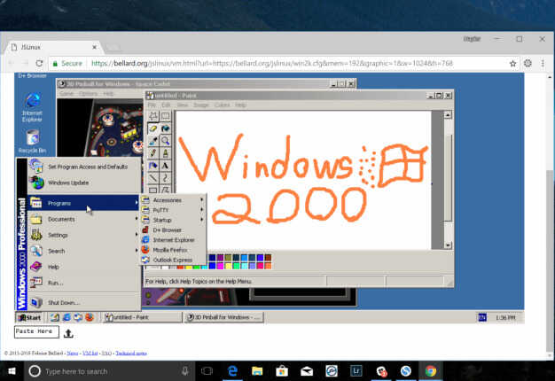 怀旧网站:线上虚拟机带你重温Windows 2000