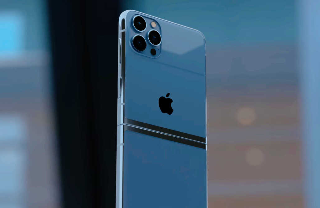 iPhone14Flip渲染图:7英寸翻转屏+M1芯片,售价可能突破五位数
