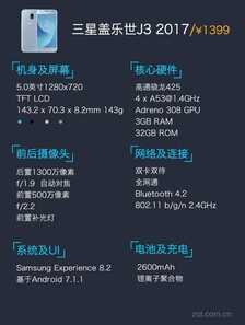 三星盖乐世J3 2017评测:千元机时尚新宠