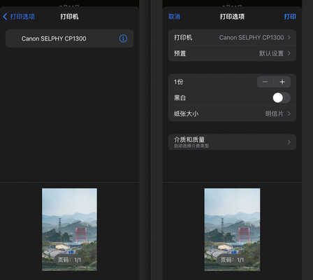 表面上为了儿子买的佳能CP1300,实际上确实为了儿子