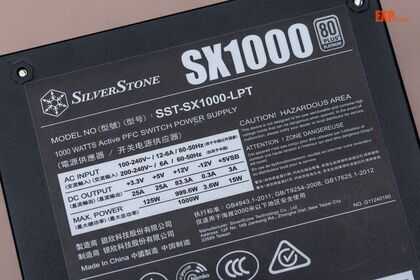 银欣SX1000电源评测:当前体积最小的千瓦级SFX-L电源