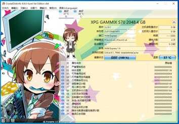 用料厚道,速度超快!威刚XPG翼龙S70固态硬盘PCIe4.0 测试