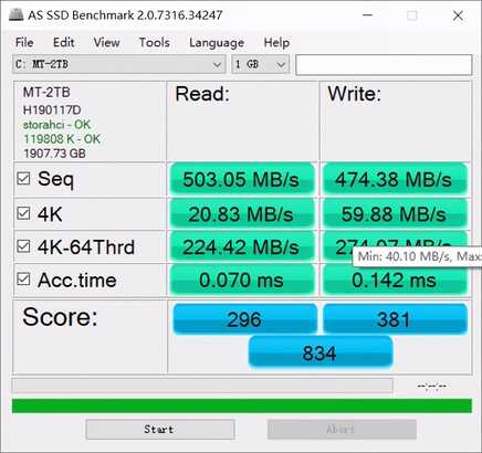 14年固态品牌工厂金胜维出品,2TB mSATA SSD上手体验