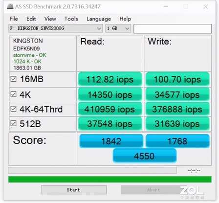 金士顿NV1 M.2 NVMe固态硬盘评测:容量性能俱佳