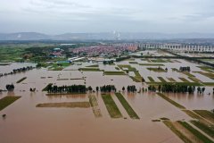从60万米高空，看看山西水灾有多严重，山西284.96万亩农作物受灾