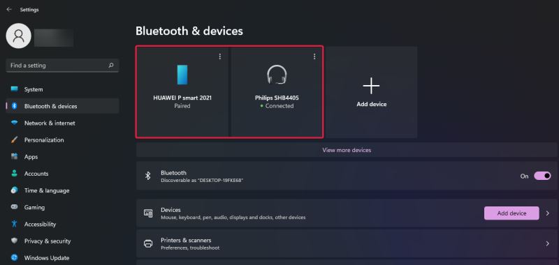 Win11如何将蓝牙设备连接PC?