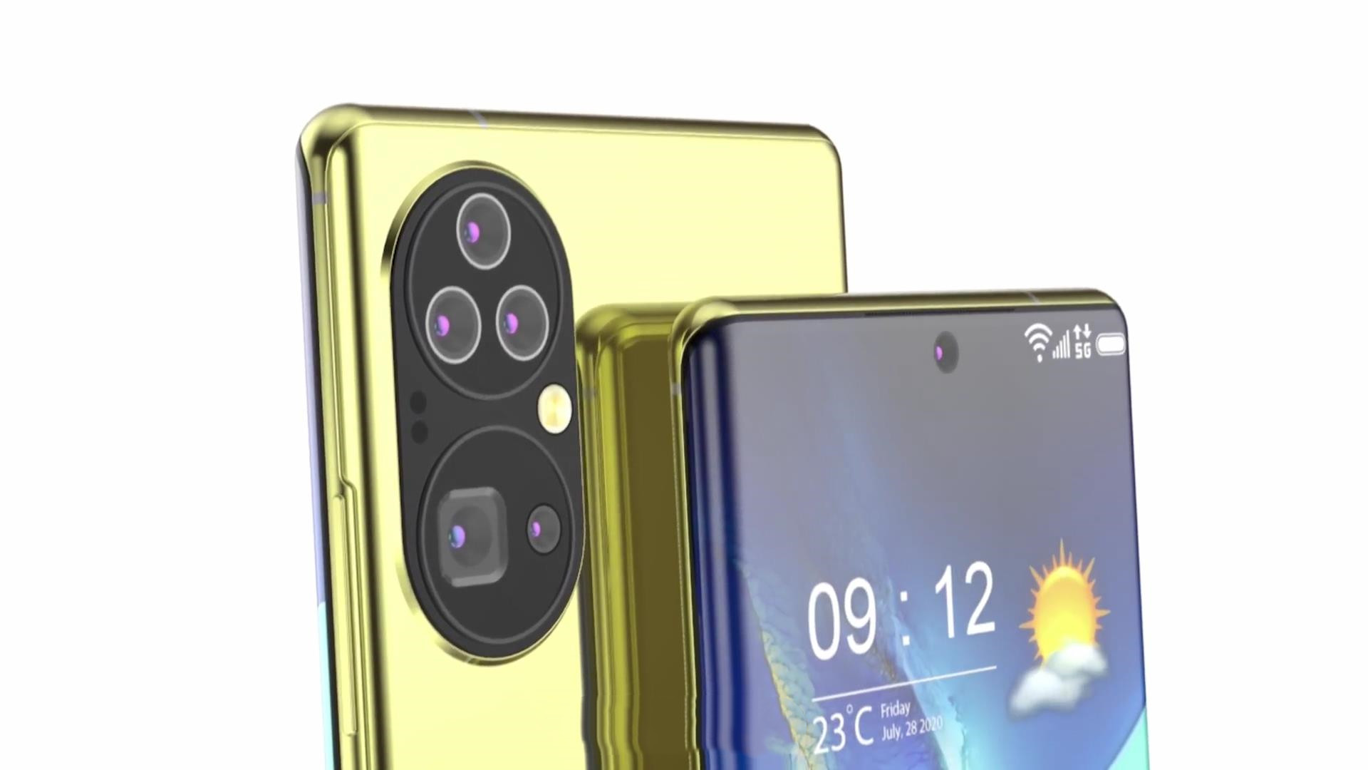 华为P60Pro渲染图:双环相机5镜头+骁龙898,看完iPhone13不香了