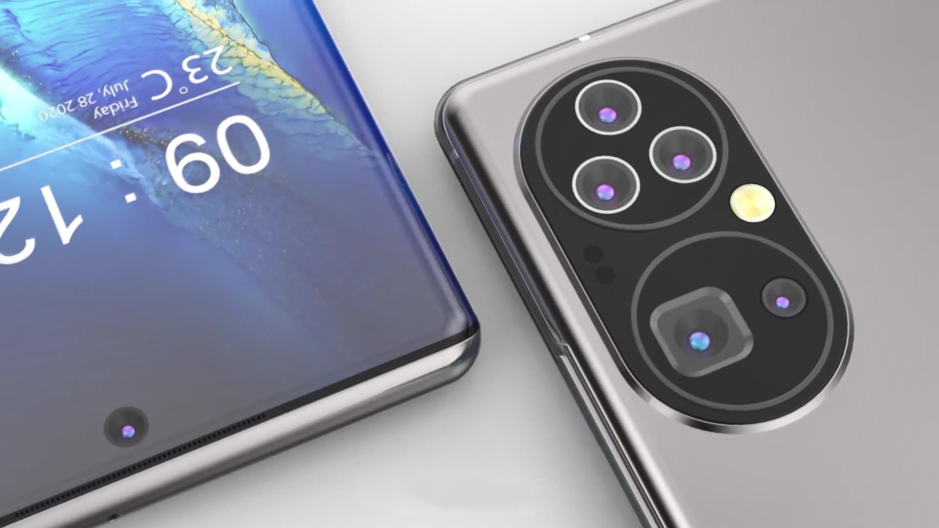 华为P60Pro渲染图:双环相机5镜头+骁龙898,看完iPhone13不香了