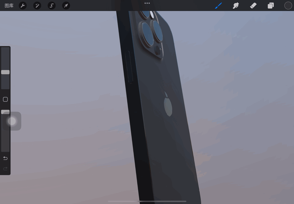 iPad 最佳绘图 App 更新了,我用它画了个 iPhone 13 Pro Max