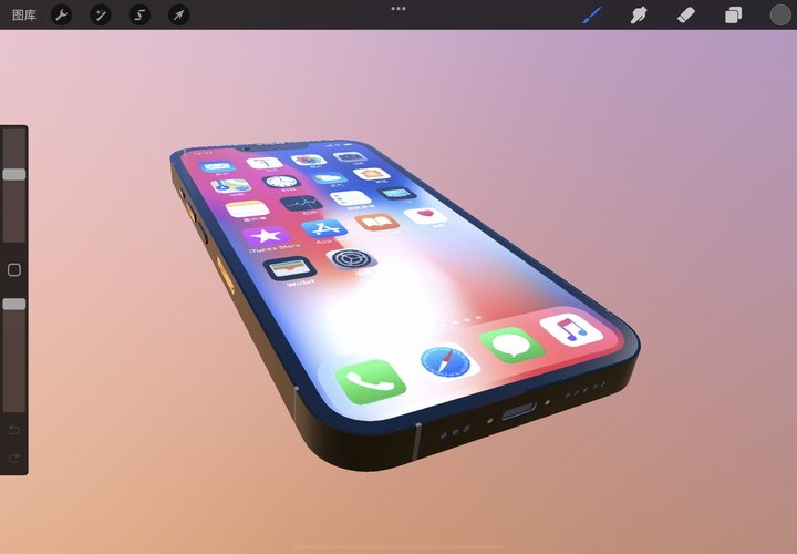 iPad 最佳绘图 App 更新了,我用它画了个 iPhone 13 Pro Max