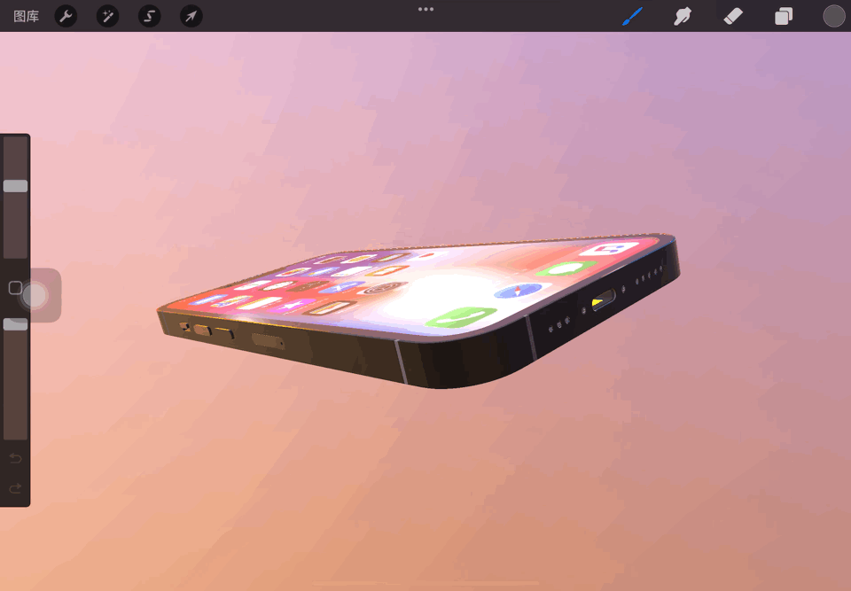 iPad 最佳绘图 App 更新了,我用它画了个 iPhone 13 Pro Max