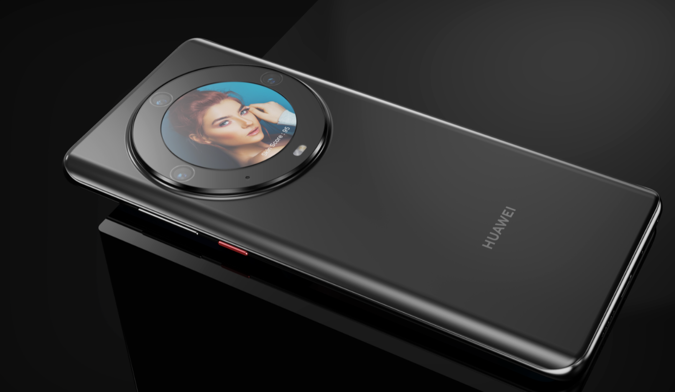 华为Mate50Pro渲染图,3D摄像头+5000mAh,配备圆形副屏外观独特