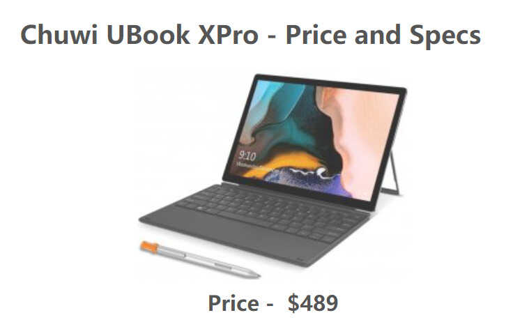 驰为推出UBook XPro“平板超极本”,搭载七代i7处理器