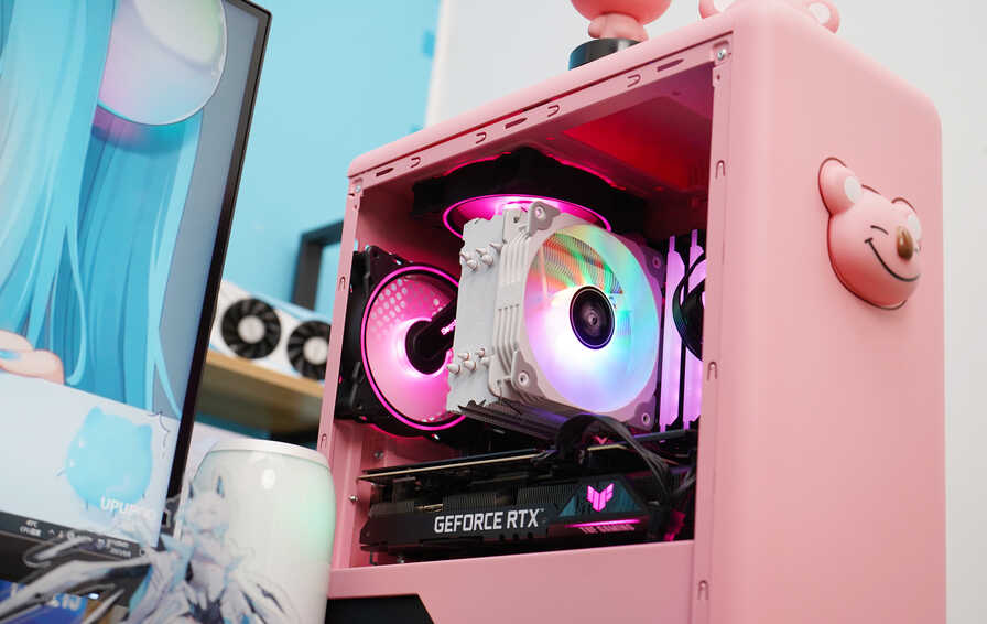 锐龙5+3060Ti+金河田萌兜机箱装机：妹子专属配置，“粉”出性能