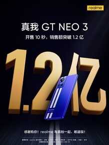150W闪充旗舰真我GT Neo3首销销量破10万,不负爆款之名