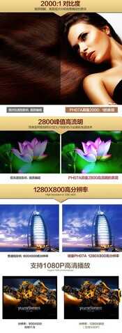 纽曼NM-PH07A全高清商务娱乐两用投影机