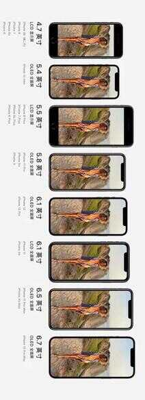 iPhone各机型尺寸对比来啦!还在发愁选择什么尺寸最合适吗?
