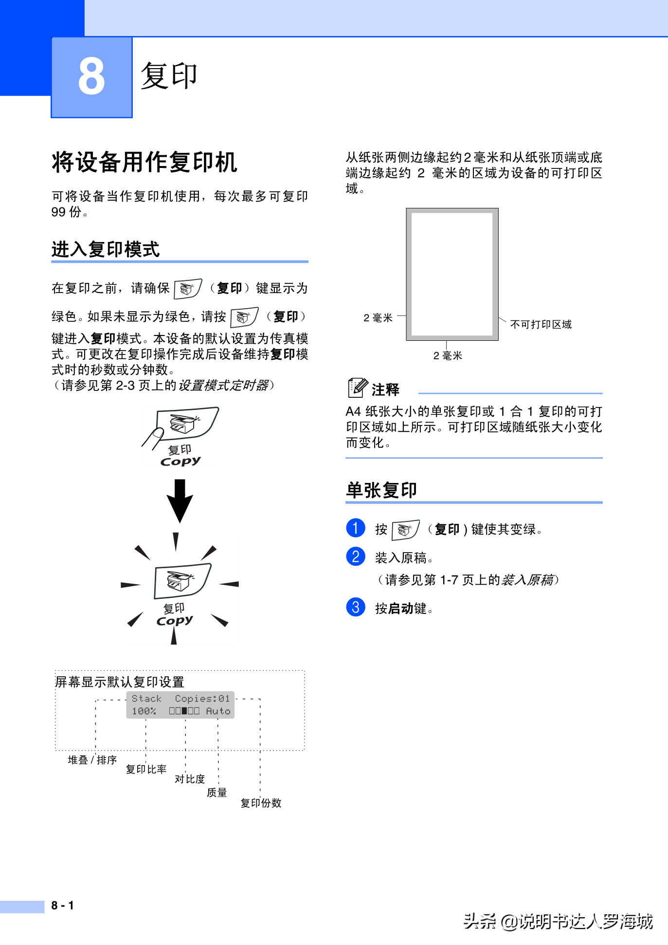 办公打印|兄弟多功能打印机MFC-7420说明书