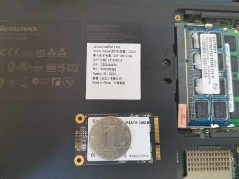 古董级笔记本联想Y460,升内存和固态硬盘