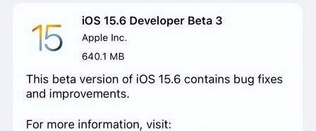 iOS15.6新版本升级有640MB,流畅性提升适合这些老iPhone升级