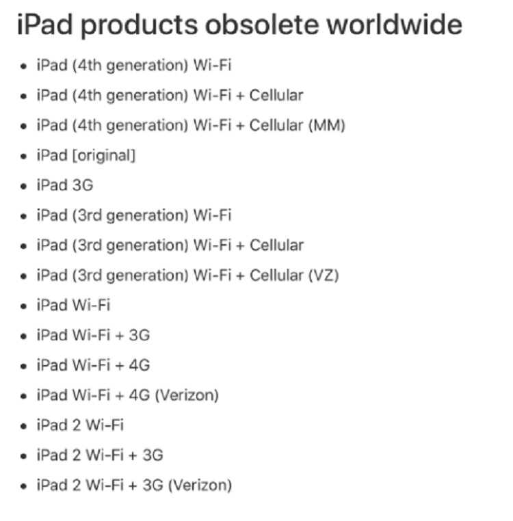 苹果iPad4被加入停产名单,发布于2012年,一代经典落下帷幕