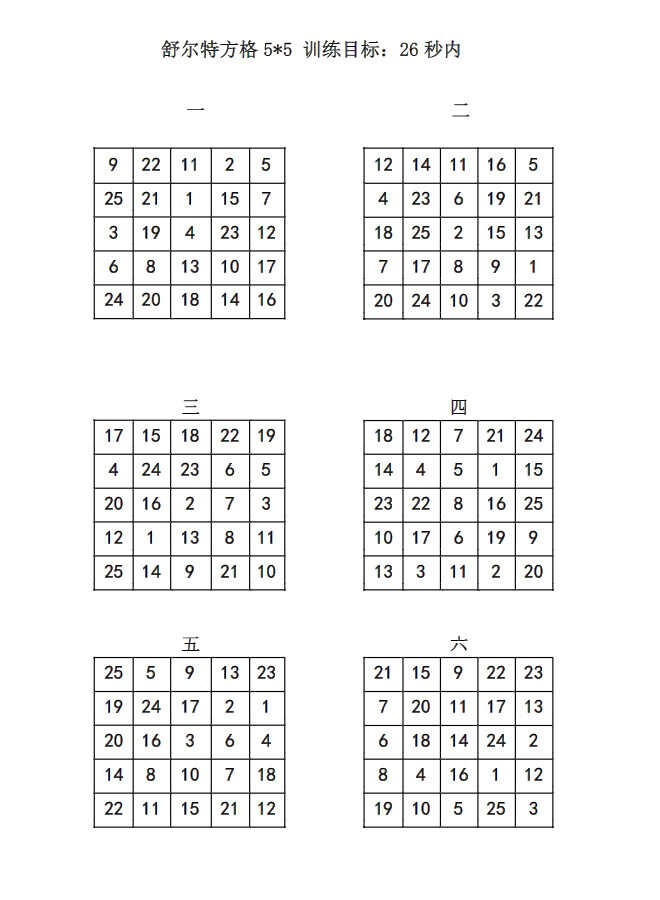 舒尔特方格,现在最火的专注力训练!21天培养学霸级专注力