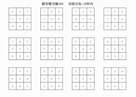 舒尔特方格,现在最火的专注力训练!21天培养学霸级专注力