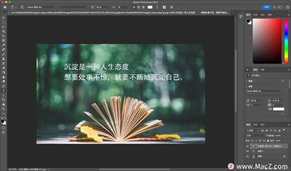 PS教程：如何用photoshop 2022修改图片上的文字？