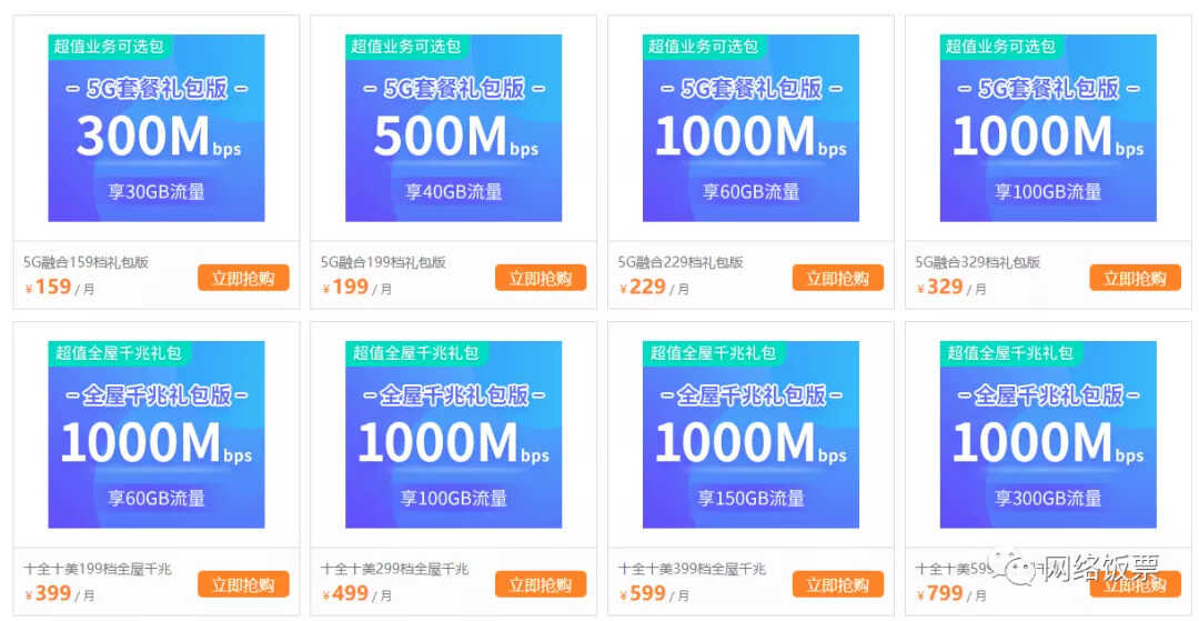 三大宽带对比,哪家性价比最高?网速最稳定?