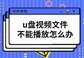 u盘视频无法播放怎么办（u盘视频文件不能播放解决方法）