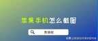iphone截图编辑小技巧（苹果手机截图的三种方法）