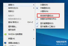 电脑图标变大了怎么还原（电脑Win7系统桌面图标太大调小方法）