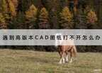 电脑图纸打不开怎么回事（高版本CAD图纸打不开解决方法）
