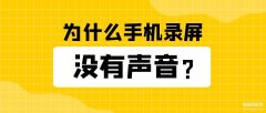 手机录屏怎么没有声音华为（手机录屏没有声音修复方法）