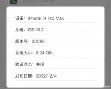 验证关闭怎么强制降级（iOS 16.2 验证已关闭降级教程）