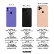 苹果手机11参数配置屏幕尺寸（iPhone11全系配置曝光）