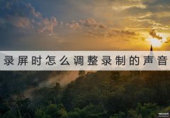 平板录屏怎么录声音大（录屏调整录制的声音步骤）