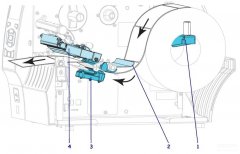 打印机怎么加纸（斑马410条码打印机装纸方法）