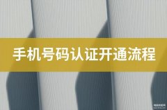 手机实名制认证怎么办理(进行手机号码认证的方法详述)