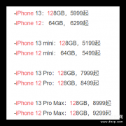 iphone 12和iphone 13的对比（iPhone13与iPhone12的详细参数）