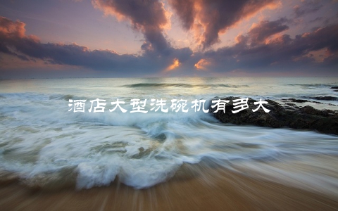 酒店大型洗碗机有多大