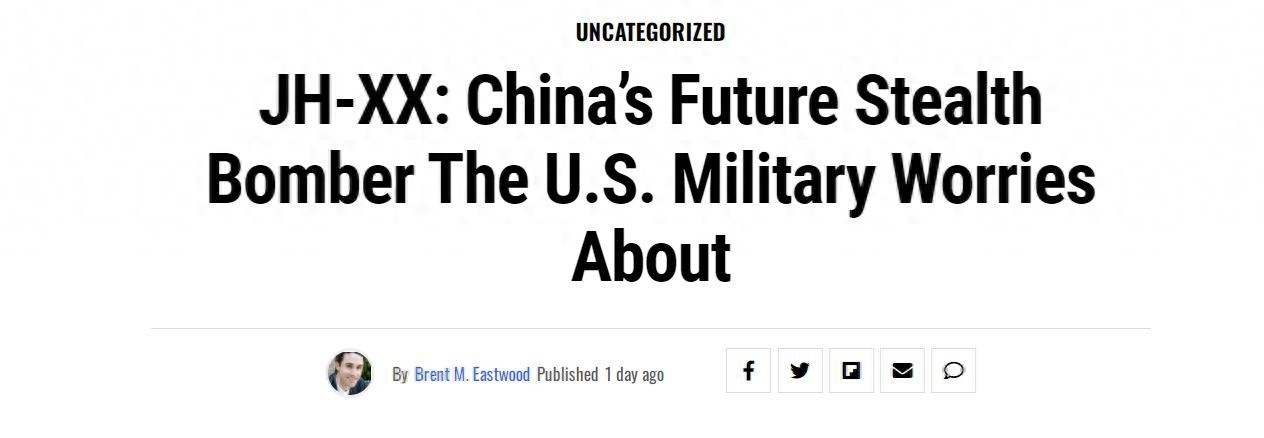美媒:中国新隐形歼轰机即将问世,采用歼20技术和三角翼布局