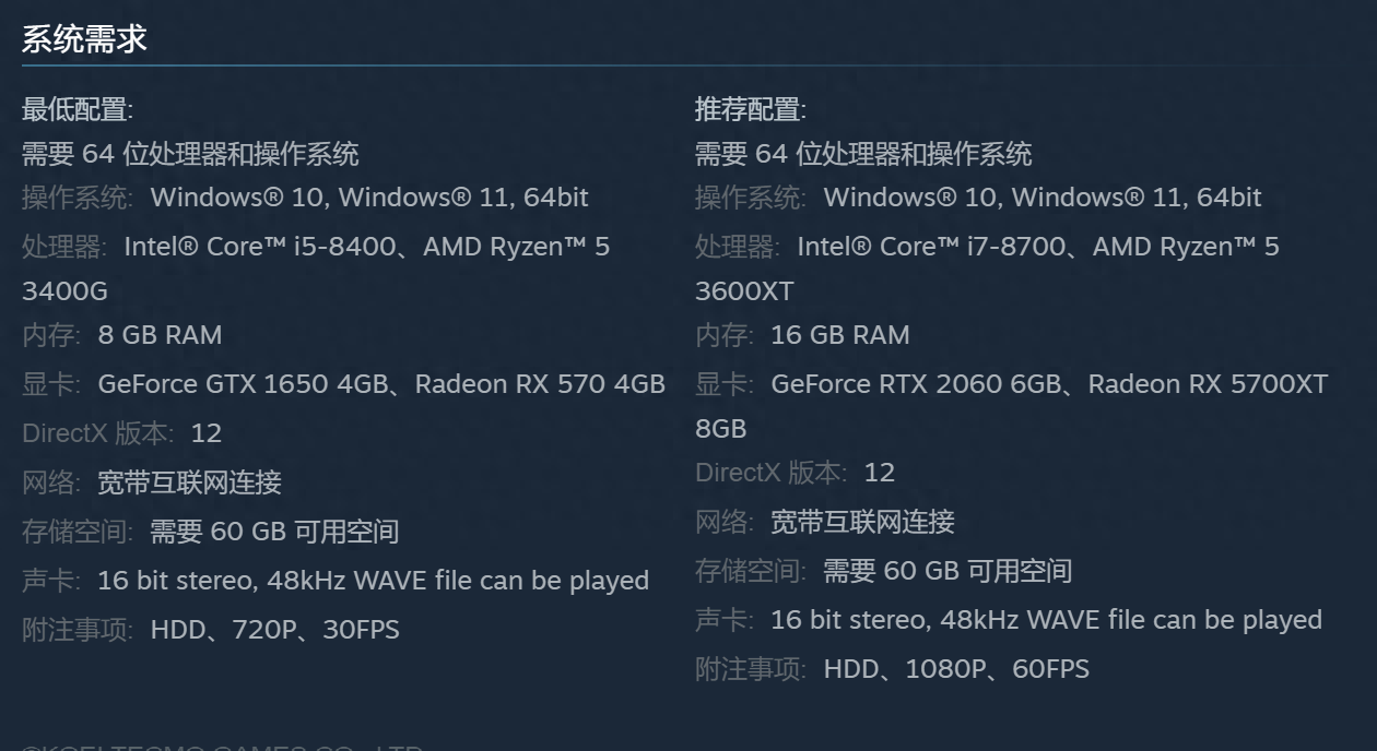 《卧龙 苍天陨落》PC版配置要求公开:最低需GTX1650