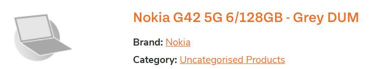 诺基亚最亲民5G手机G42曝光，6GB内存、128GB存储，运行安卓13