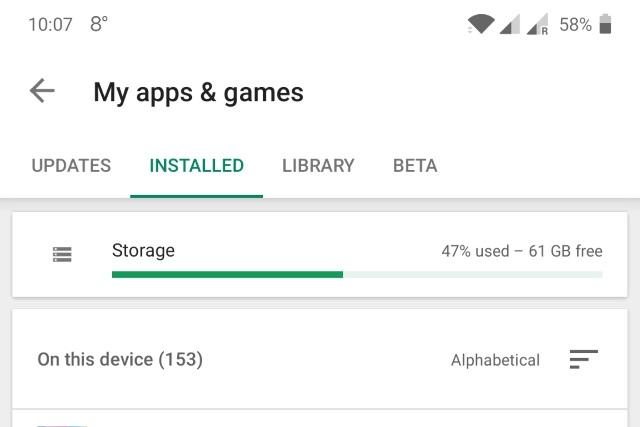 Google Play现在可以告诉你手机还有多少空间