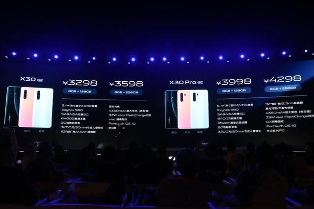 全系5G只要3298元起，vivo X30系列价格正式公布